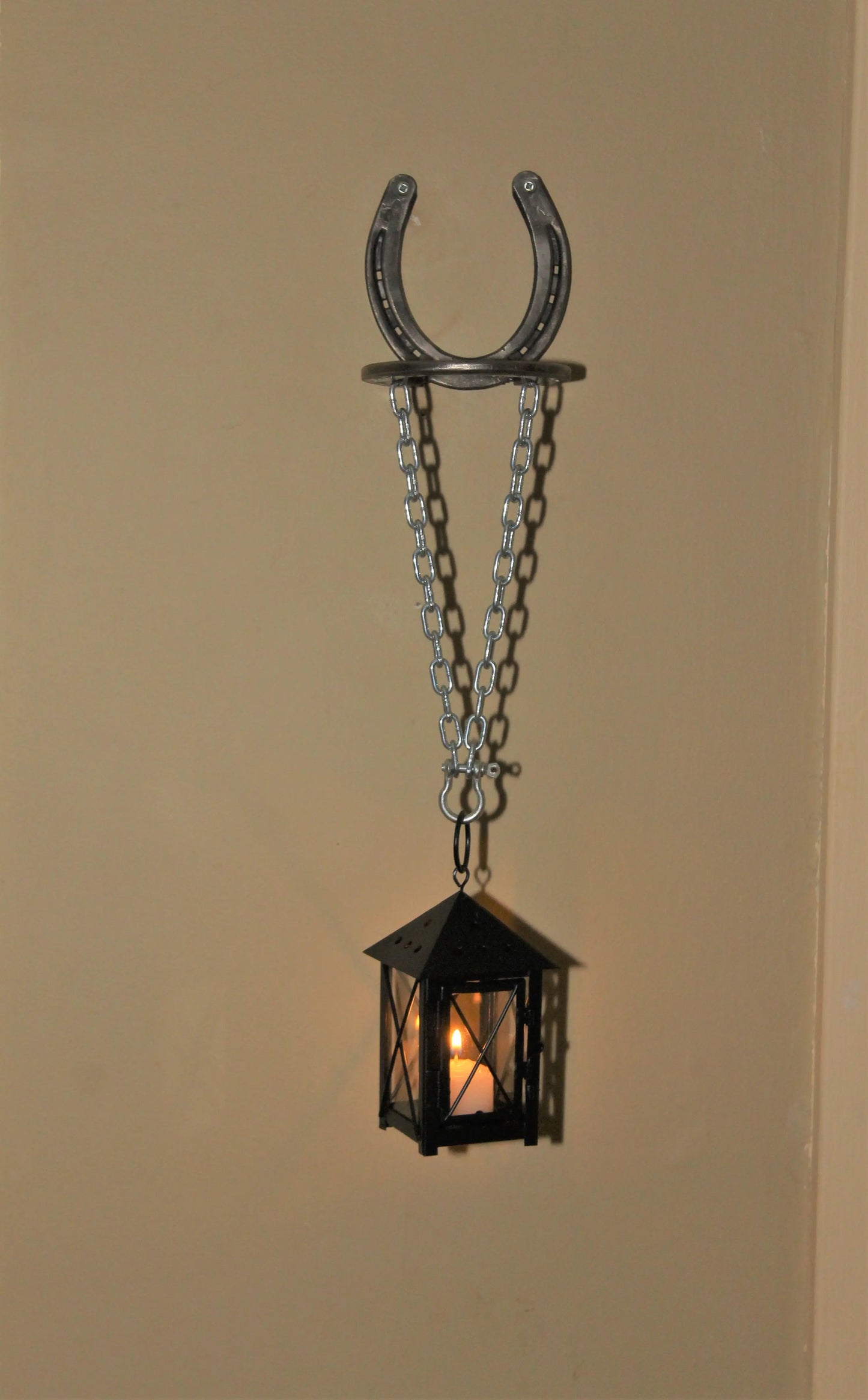 Wall mount Hanging Lantern Rusted Rustics