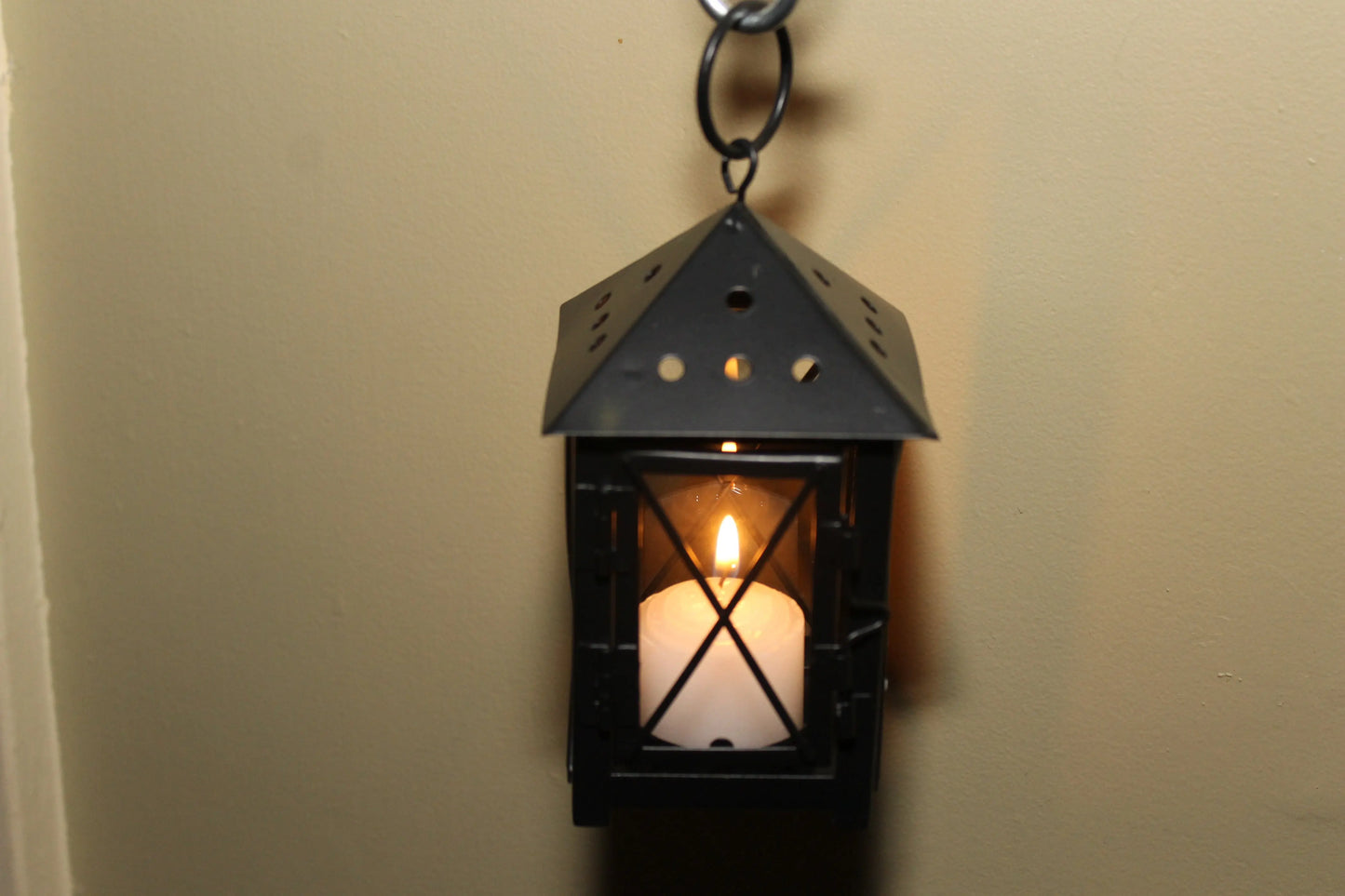 Wall mount Hanging Lantern Rusted Rustics
