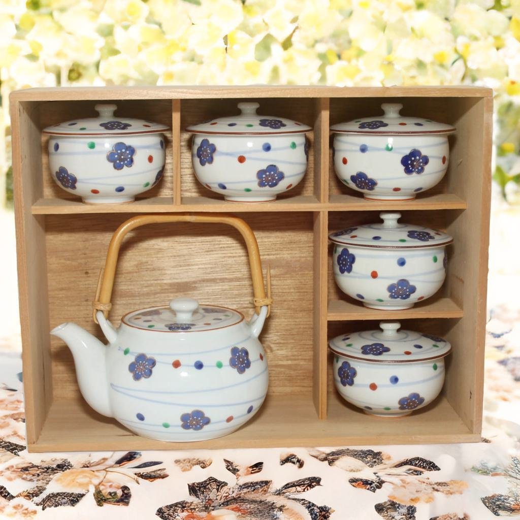 Antique Tea Set with Box