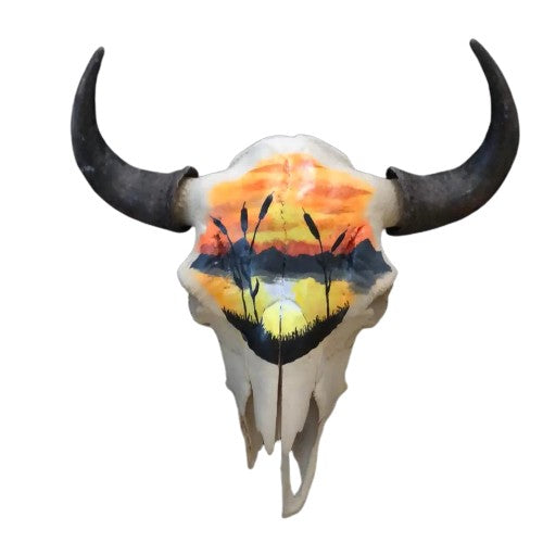 Bison skull Rusted Rustics