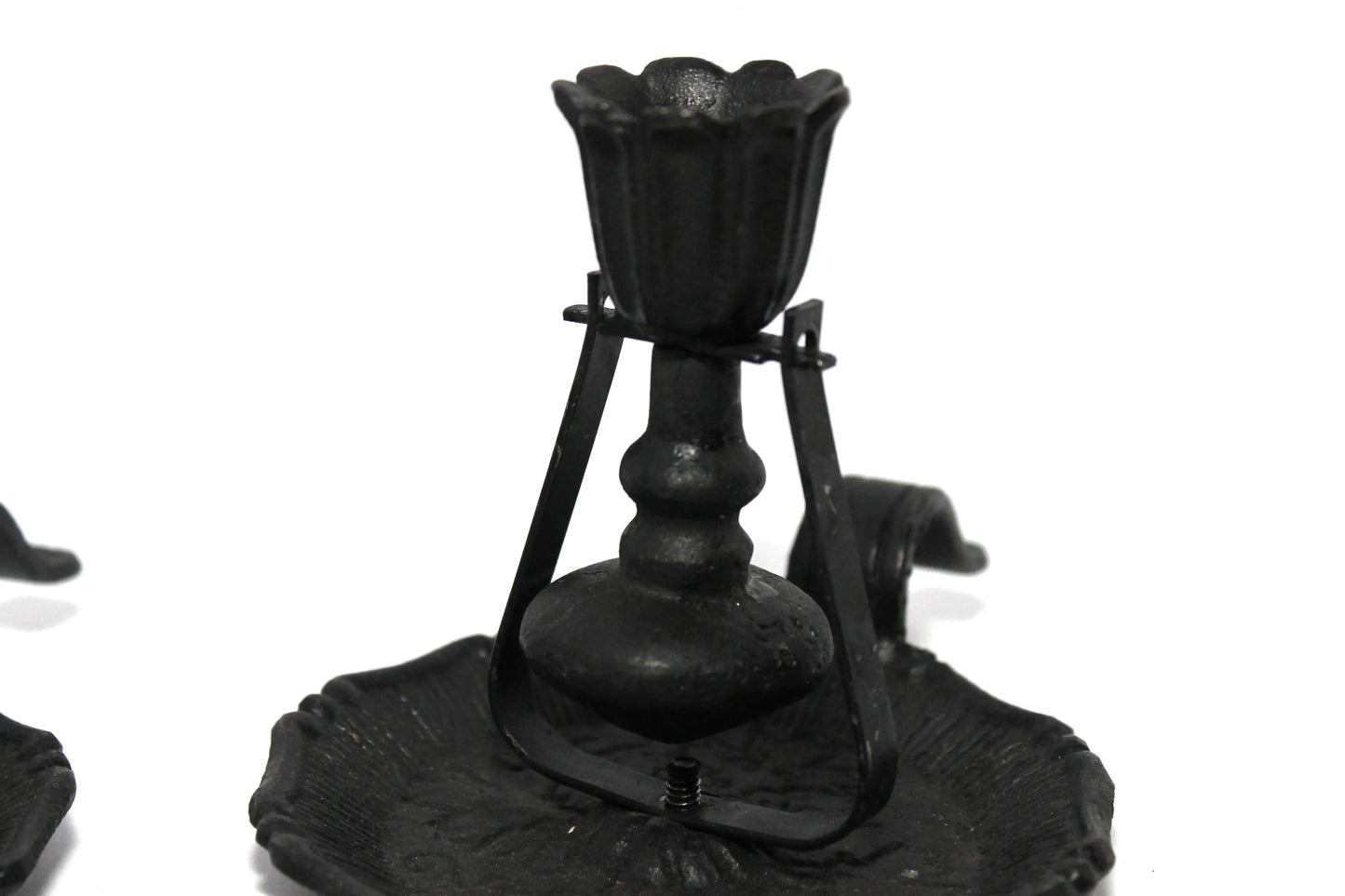 Cast Iron Floating Candle Stick Holders Rusted Rustics